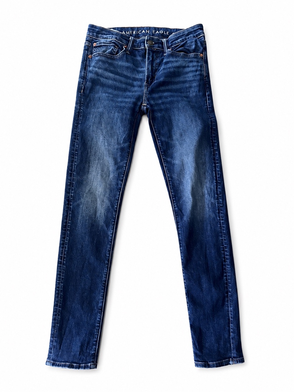 American Eagle Outfitters Men’s Skinny Jeans in Dark Blue Wash